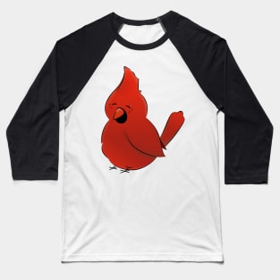 Cardinal Chibi Bird Baseball T-Shirt